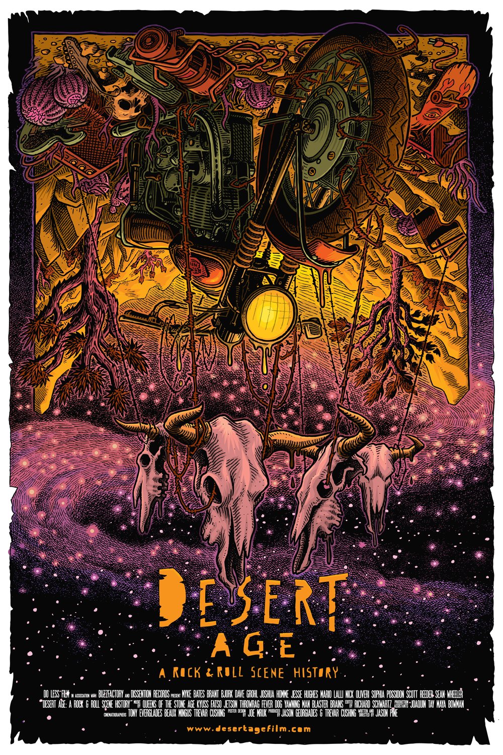 L'affiche du film Desert Age: A Rock and Roll Scene History