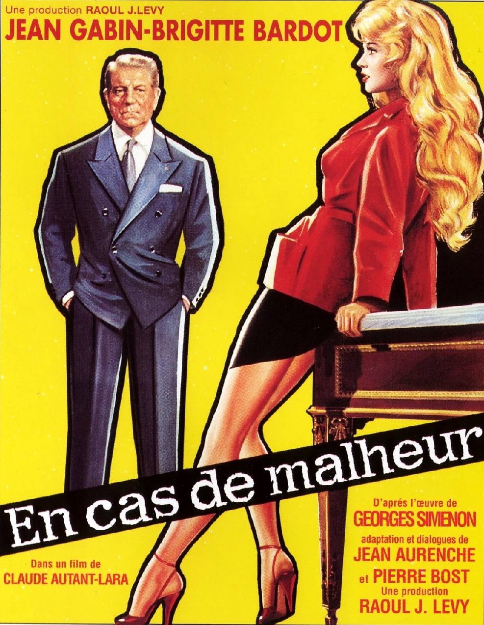 L'affiche du film En cas de malheur