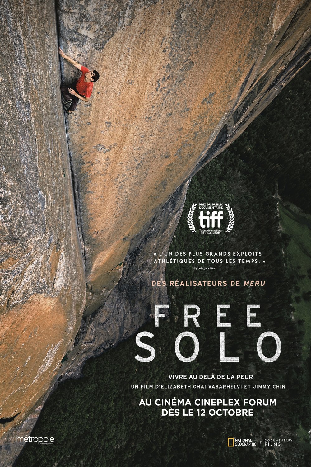 L'affiche du film Free Solo v.f.