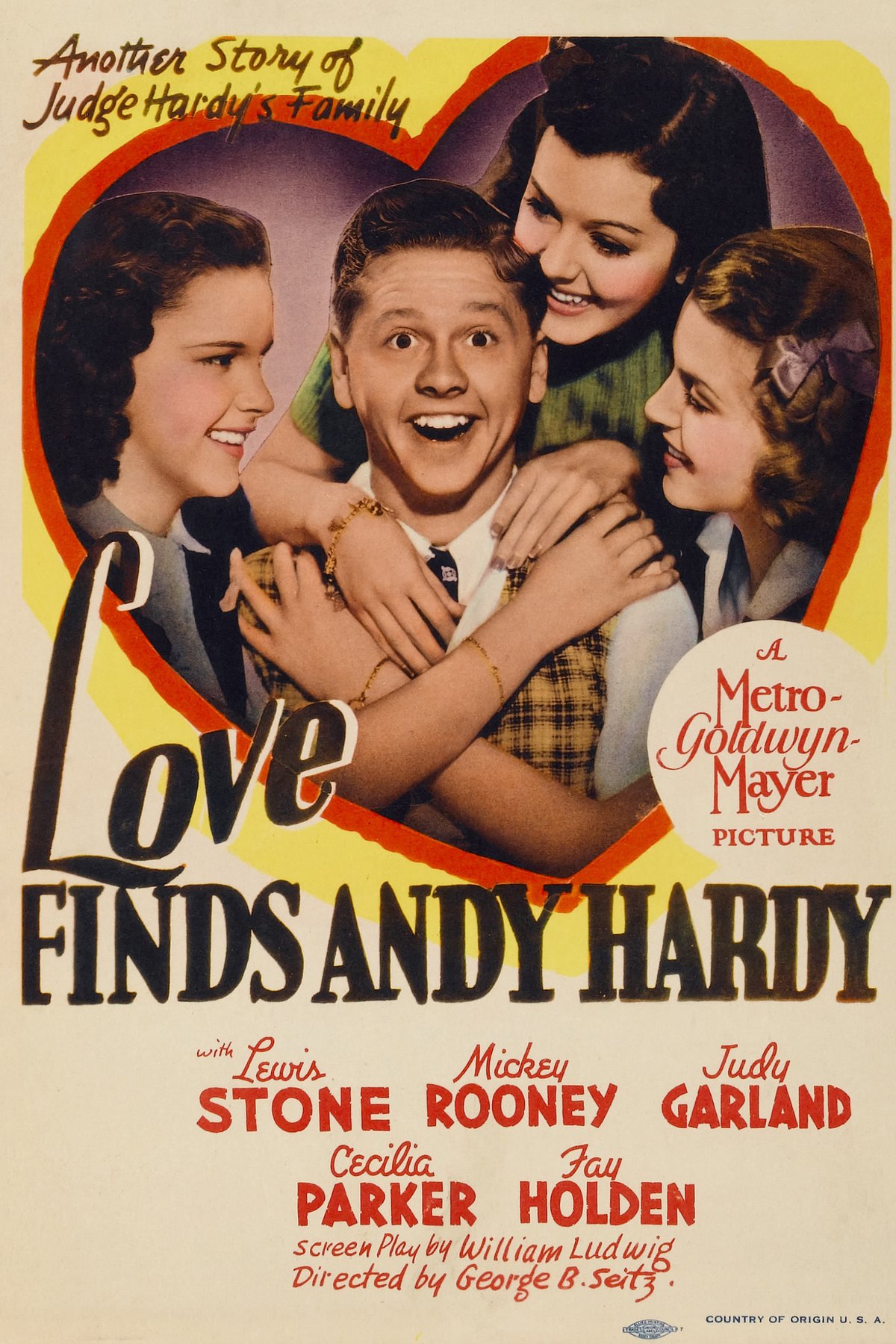 L'affiche du film L'amour frappe André Hardy [1938]
