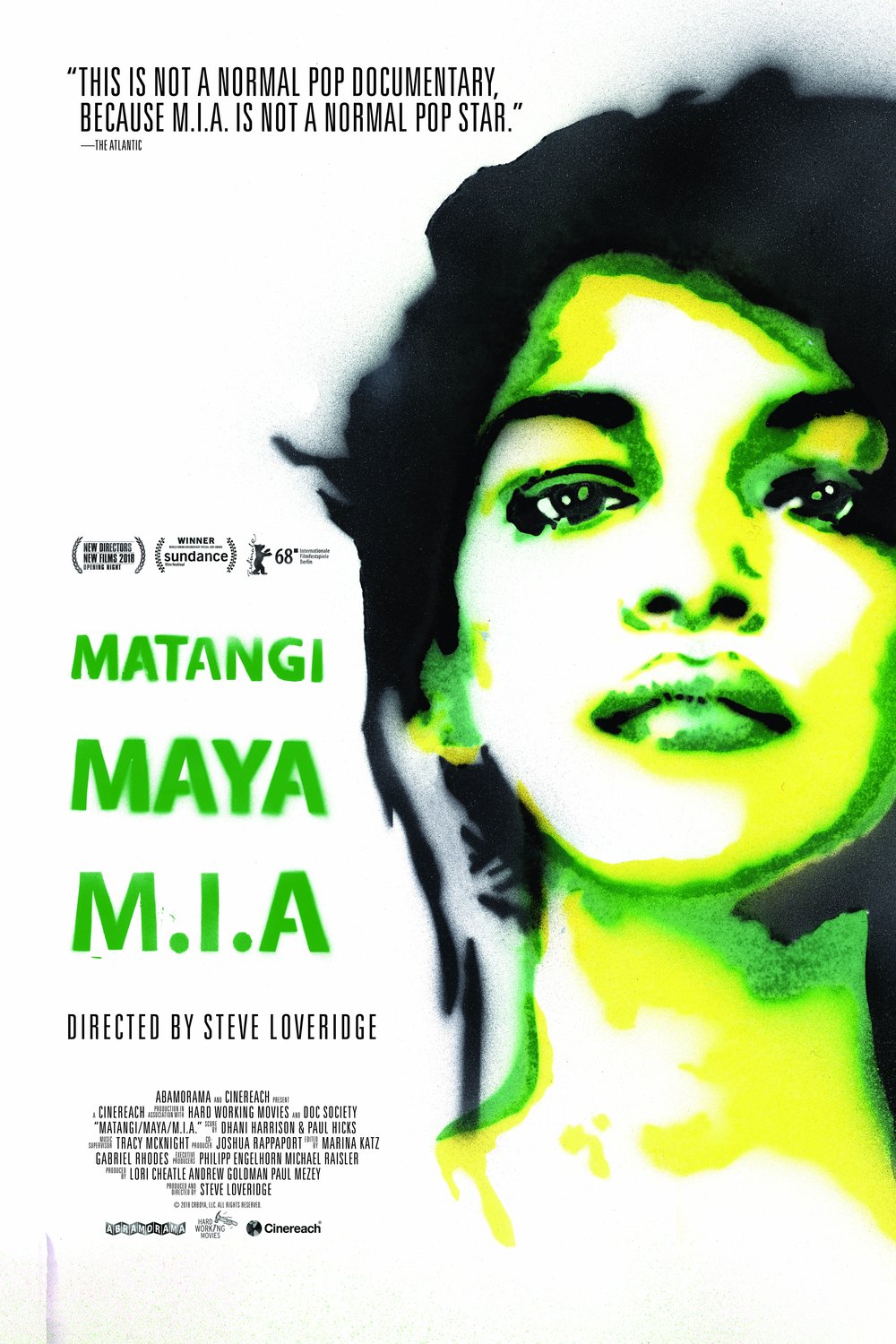 L'affiche du film Matangi/Maya/M.I.A. [2018]