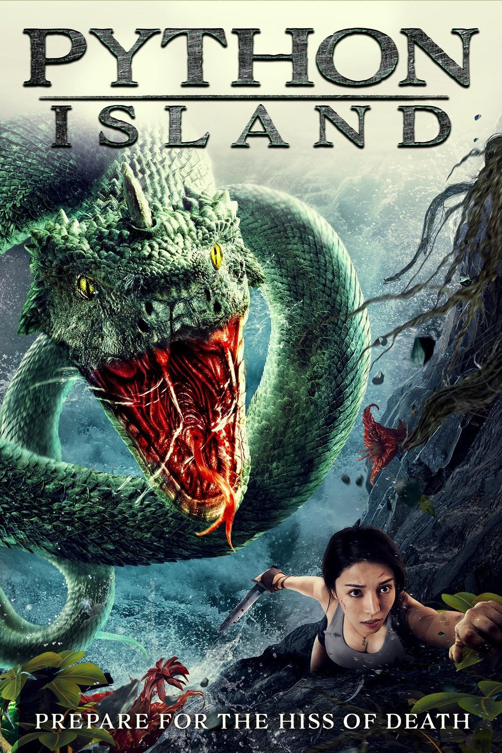 L'affiche originale du film Python Island en mandarin