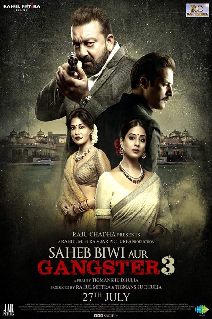 L'affiche originale du film Saheb Biwi Aur Gangster 3 en Hindi