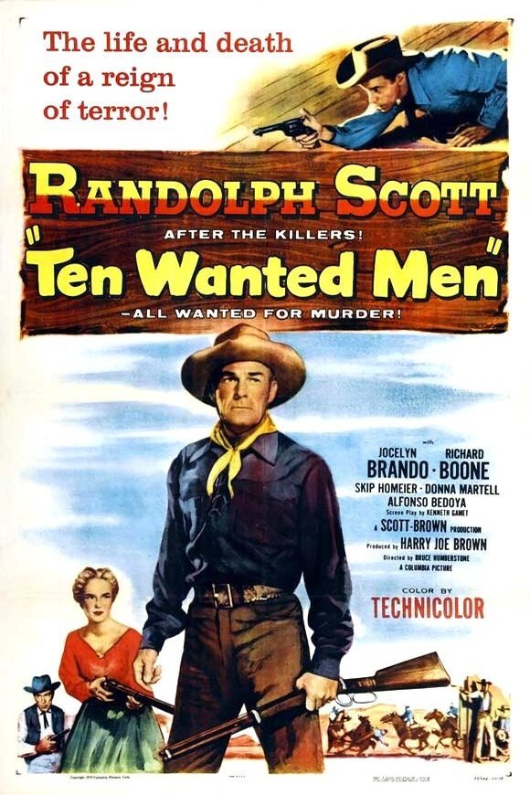 L'affiche du film Ten Wanted Men