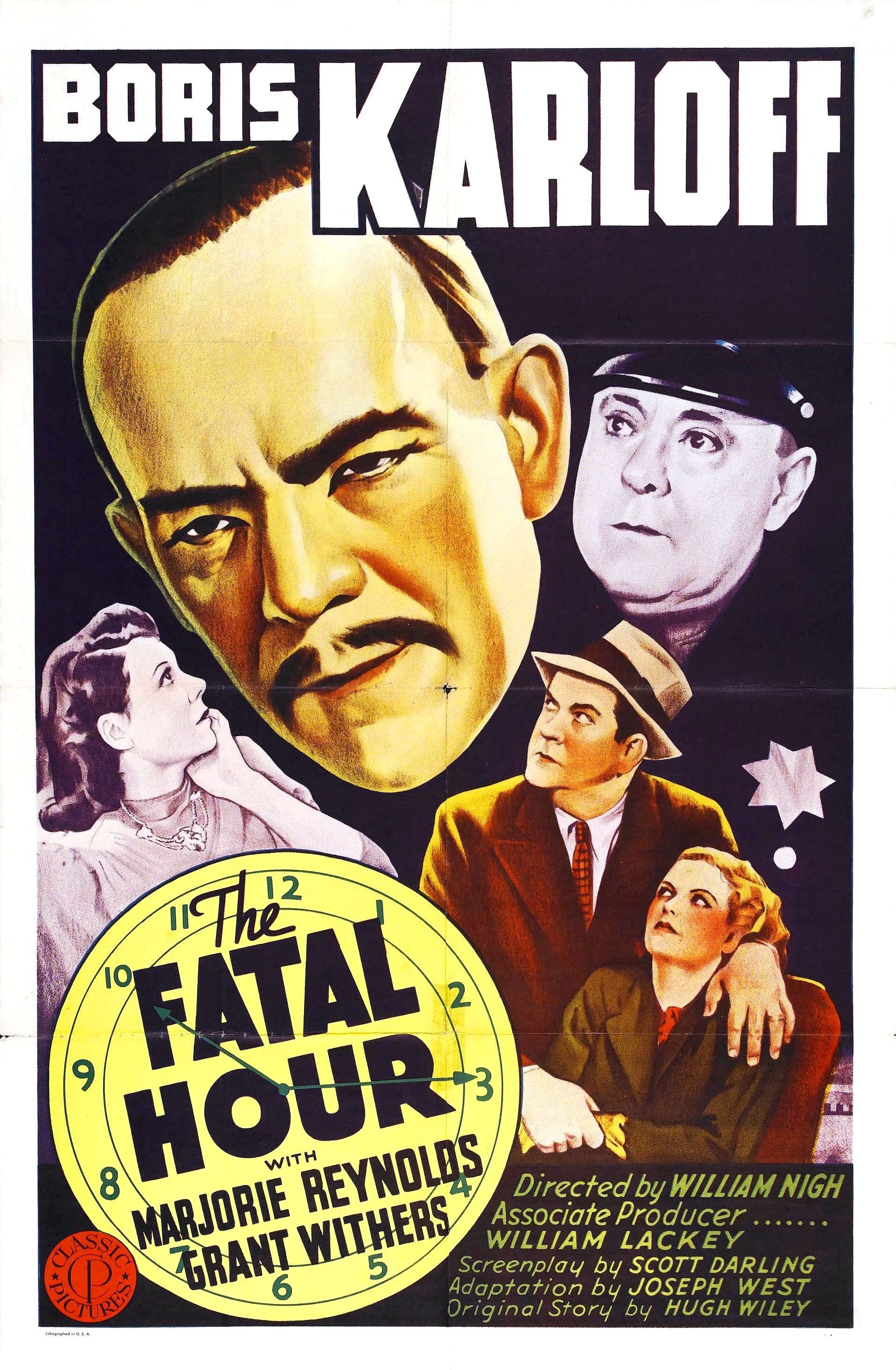 L'affiche du film The Fatal Hour
