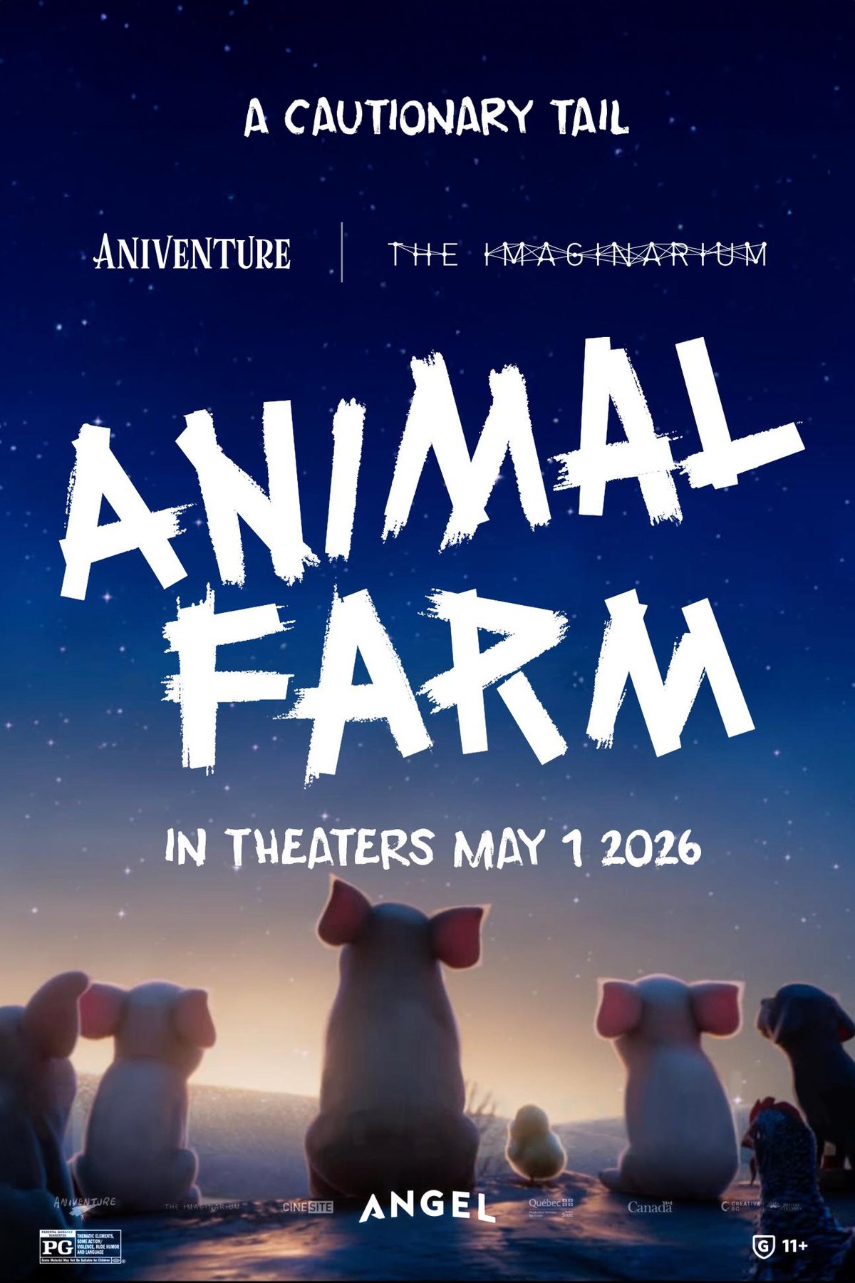 L'affiche du film Animal Farm [2025]