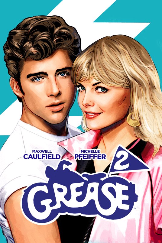 L'affiche du film Grease 2