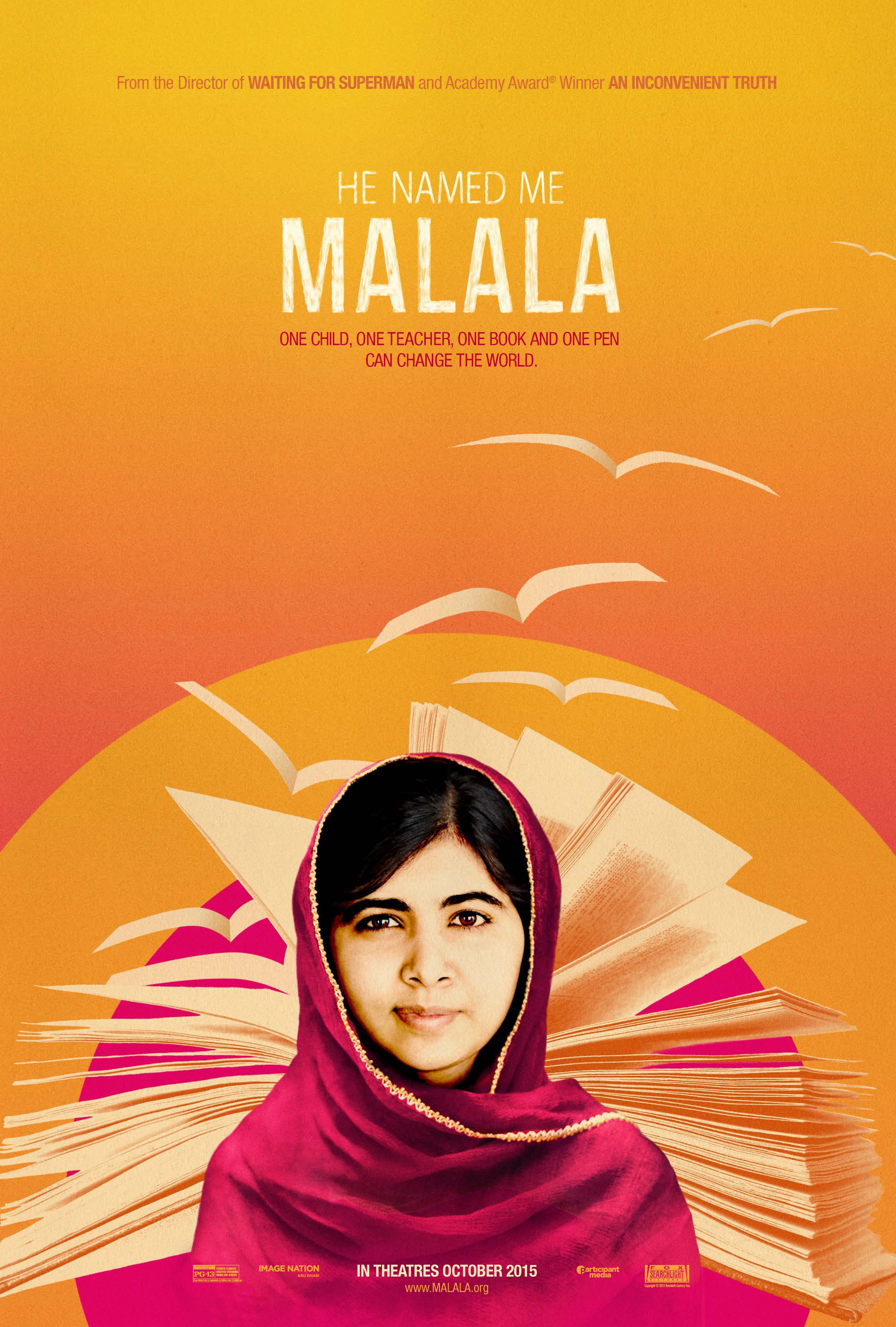 L'affiche du film He Named Me Malala