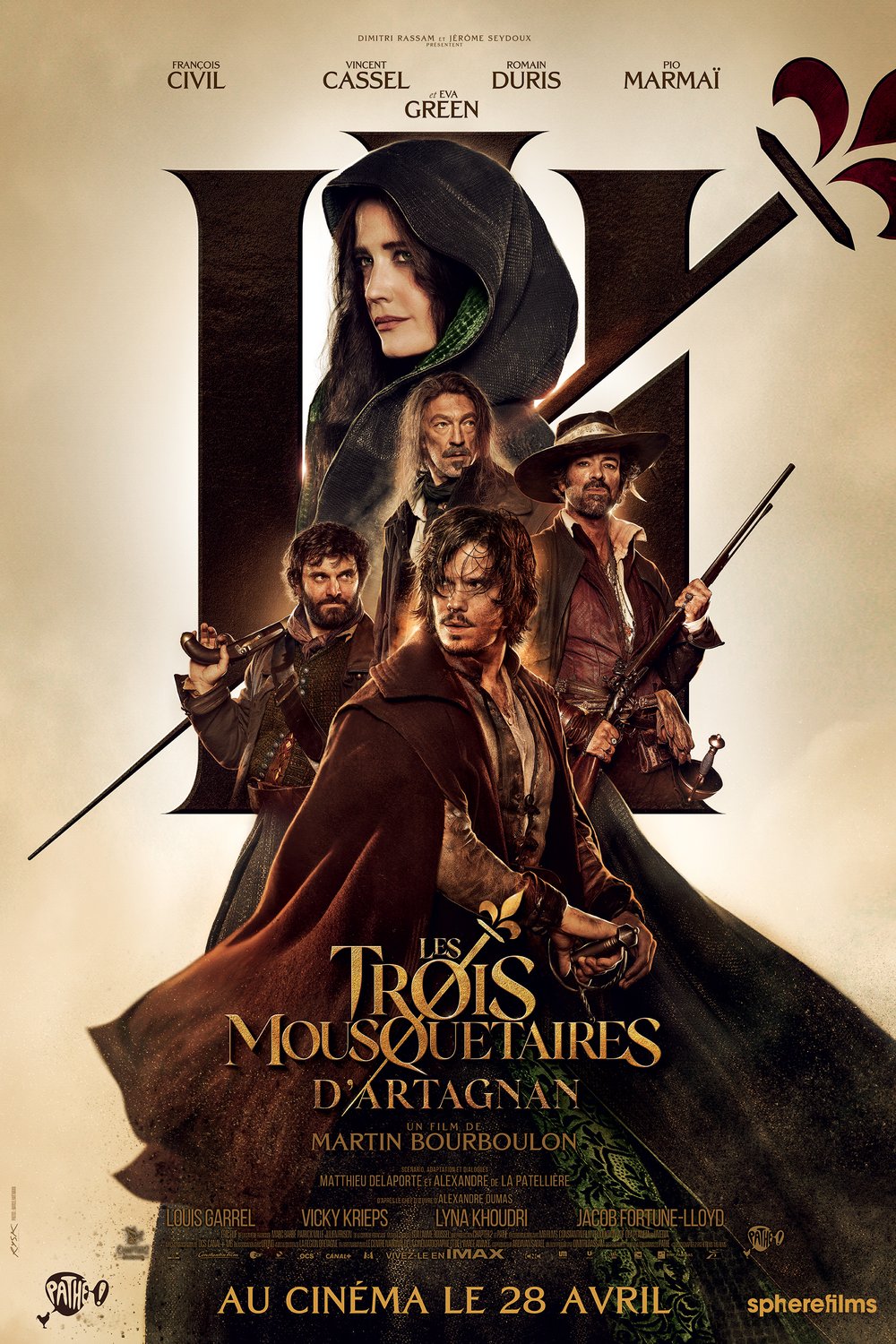 L'affiche du film Les trois mousquetaires: D'Artagnan