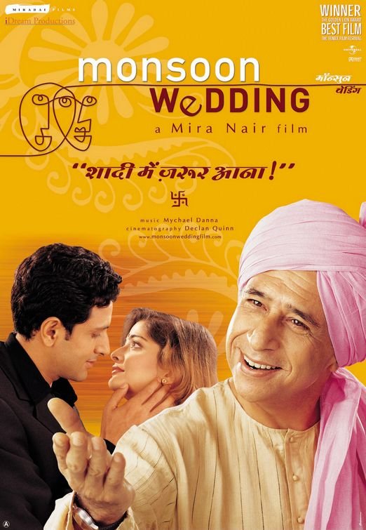 L'affiche originale du film Monsoon Wedding en anglais