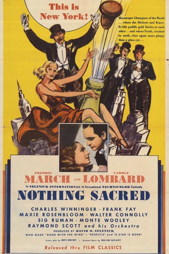 L'affiche du film Nothing Sacred