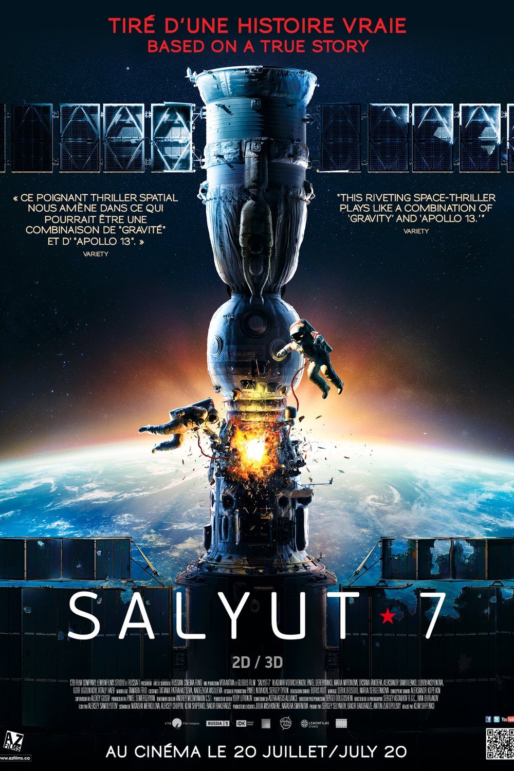 L'affiche du film Salyut 7