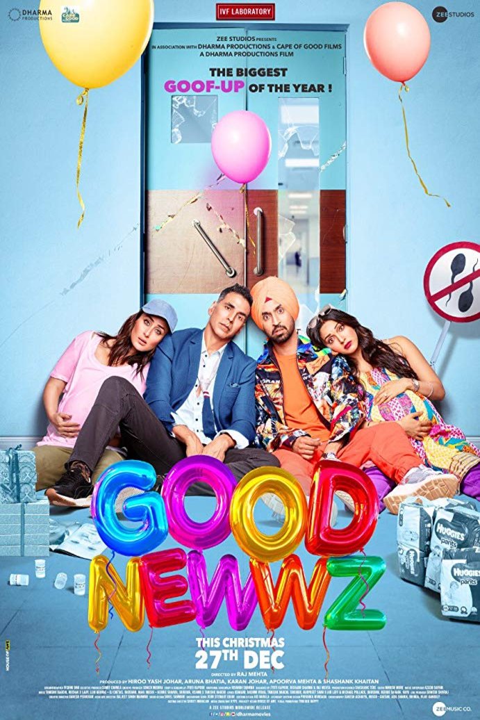 L'affiche originale du film Good Newwz en Hindi