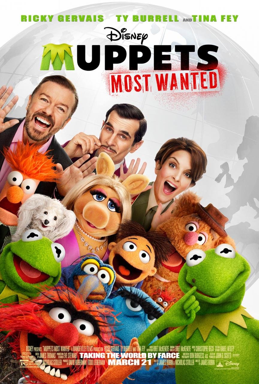 L'affiche du film Muppets Most Wanted