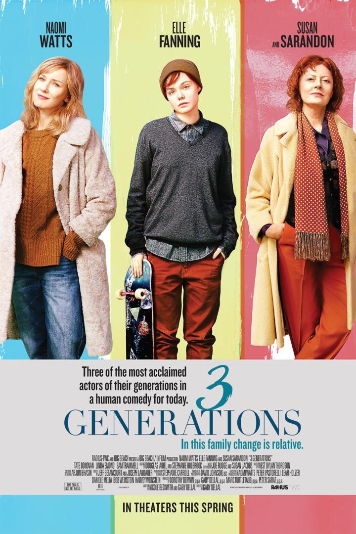 L'affiche du film 3 Generations