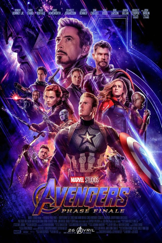 L'affiche du film Avengers: Phase Finale