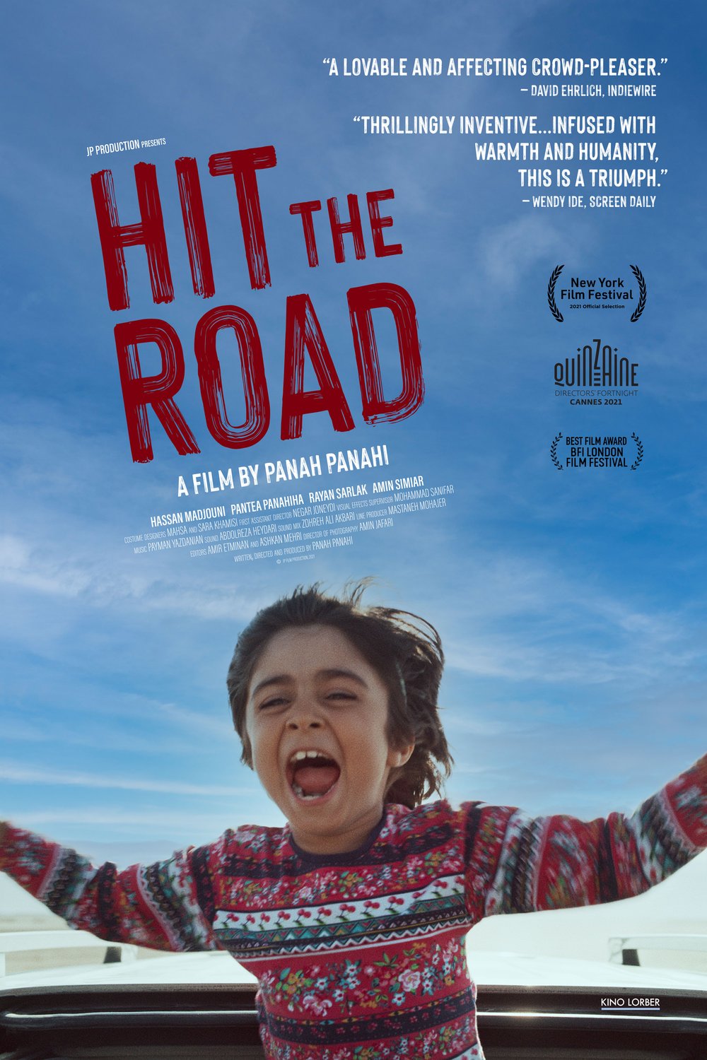 L'affiche originale du film Hit the Road en Persan