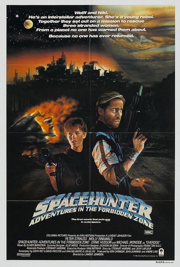 L'affiche du film Spacehunter: Adventures in the Forbidden Zone