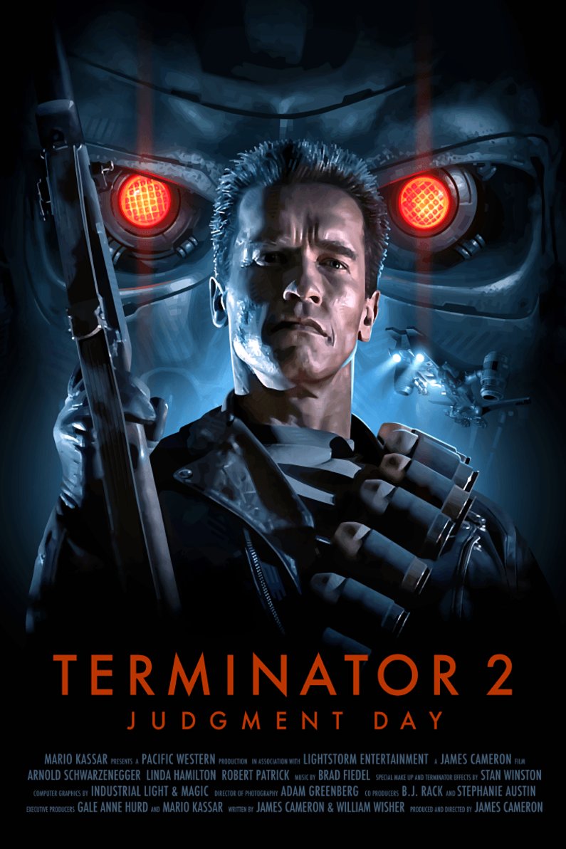 L'affiche du film Terminator 2: Le Jugement dernier