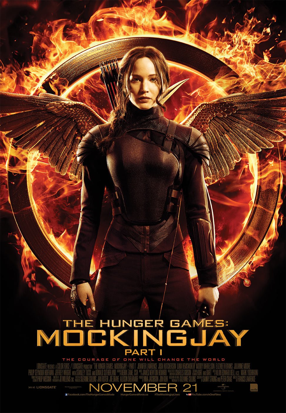L'affiche du film The Hunger Games: Mockingjay - Part 1