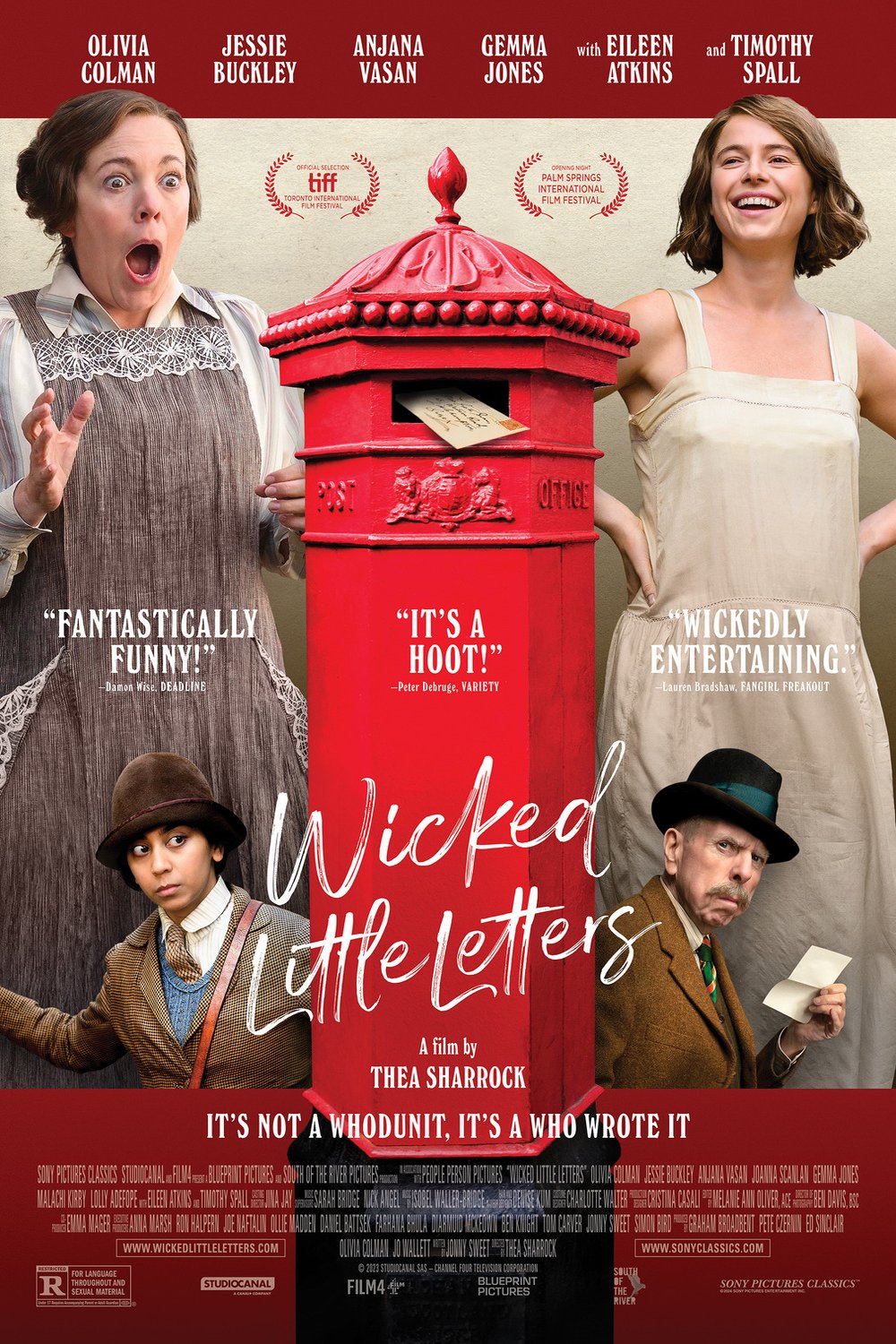 L'affiche du film Wicked Little Letters