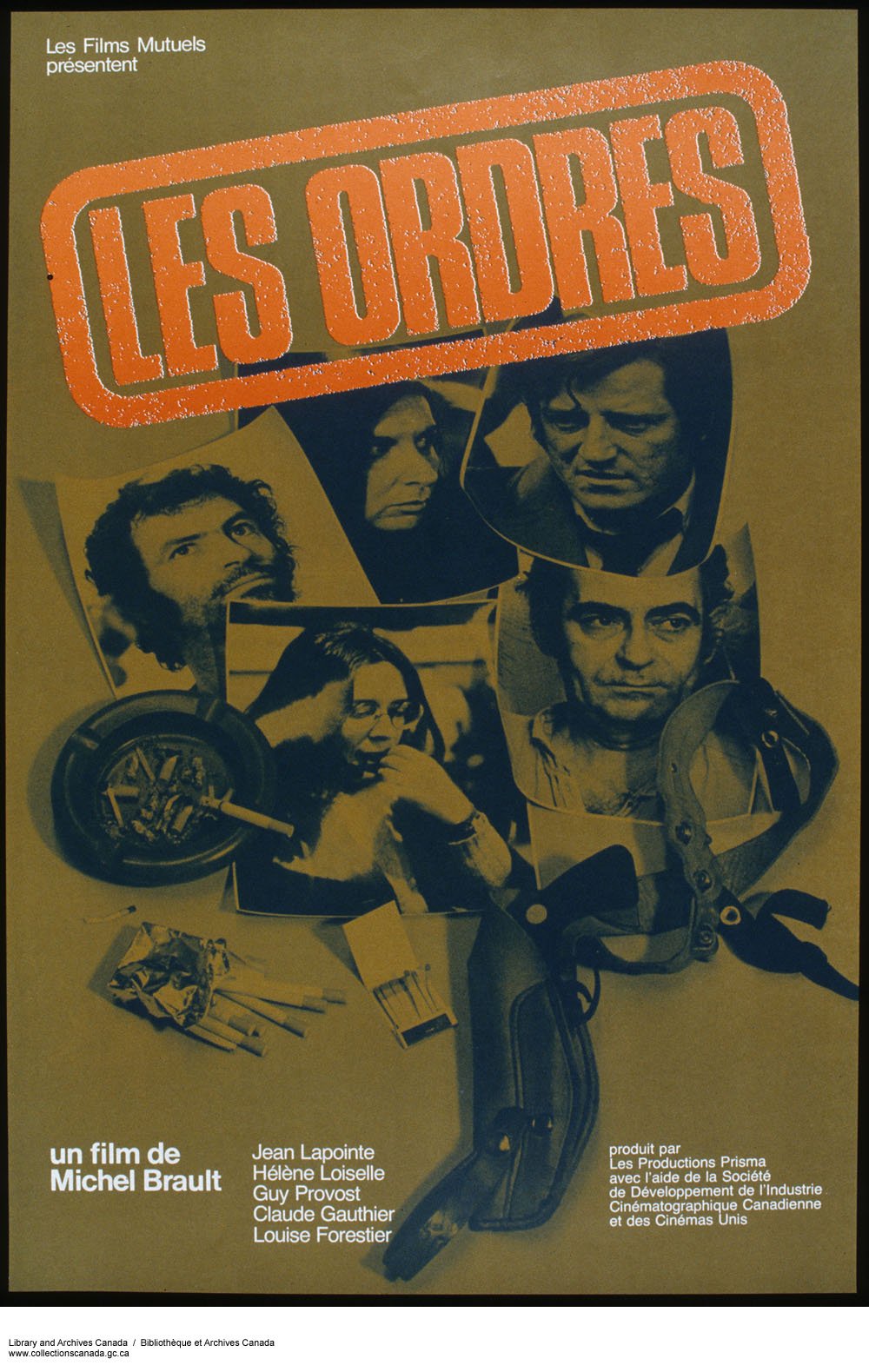 L'affiche du film Orderers [1974]