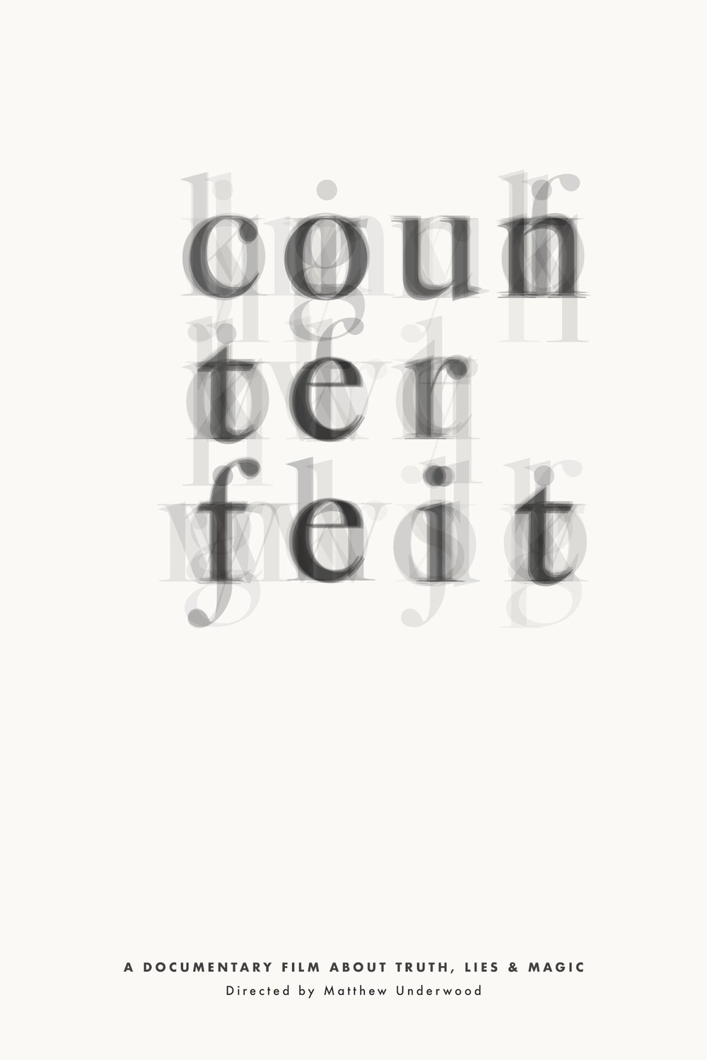 L'affiche du film Counterfeit [2019]