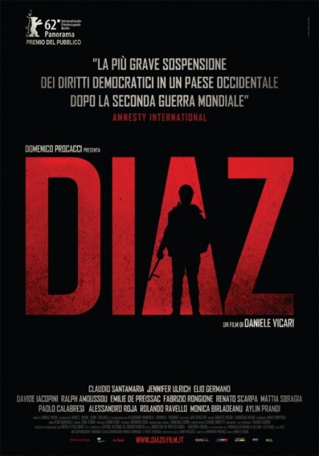 L'affiche originale du film Diaz en italien