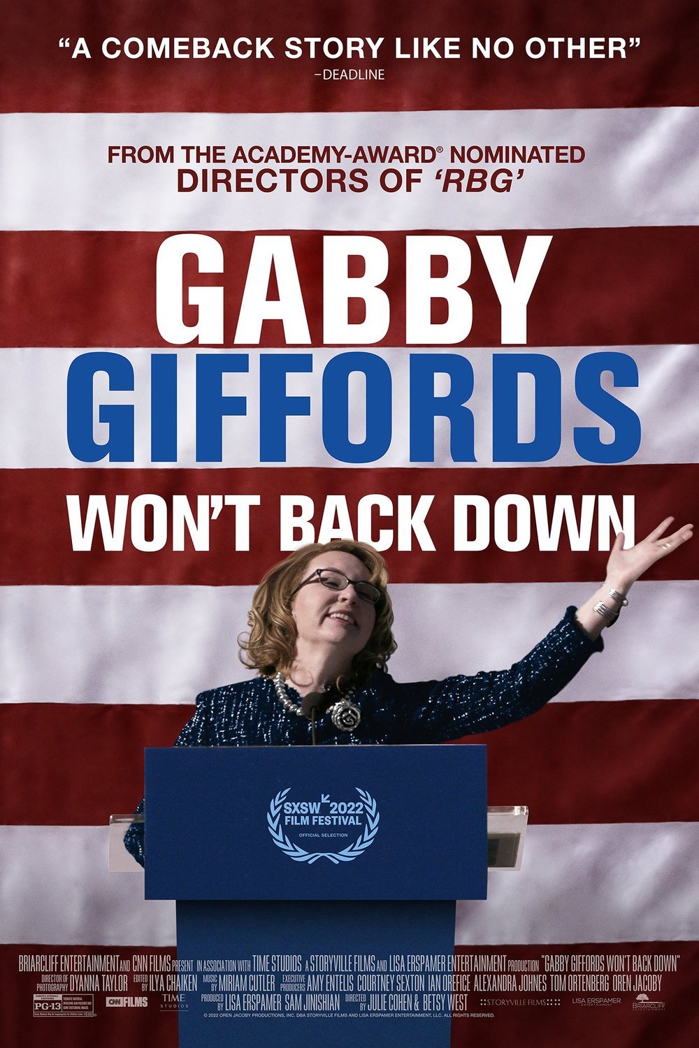 L'affiche du film Gabby Giffords Won't Back Down [2022]