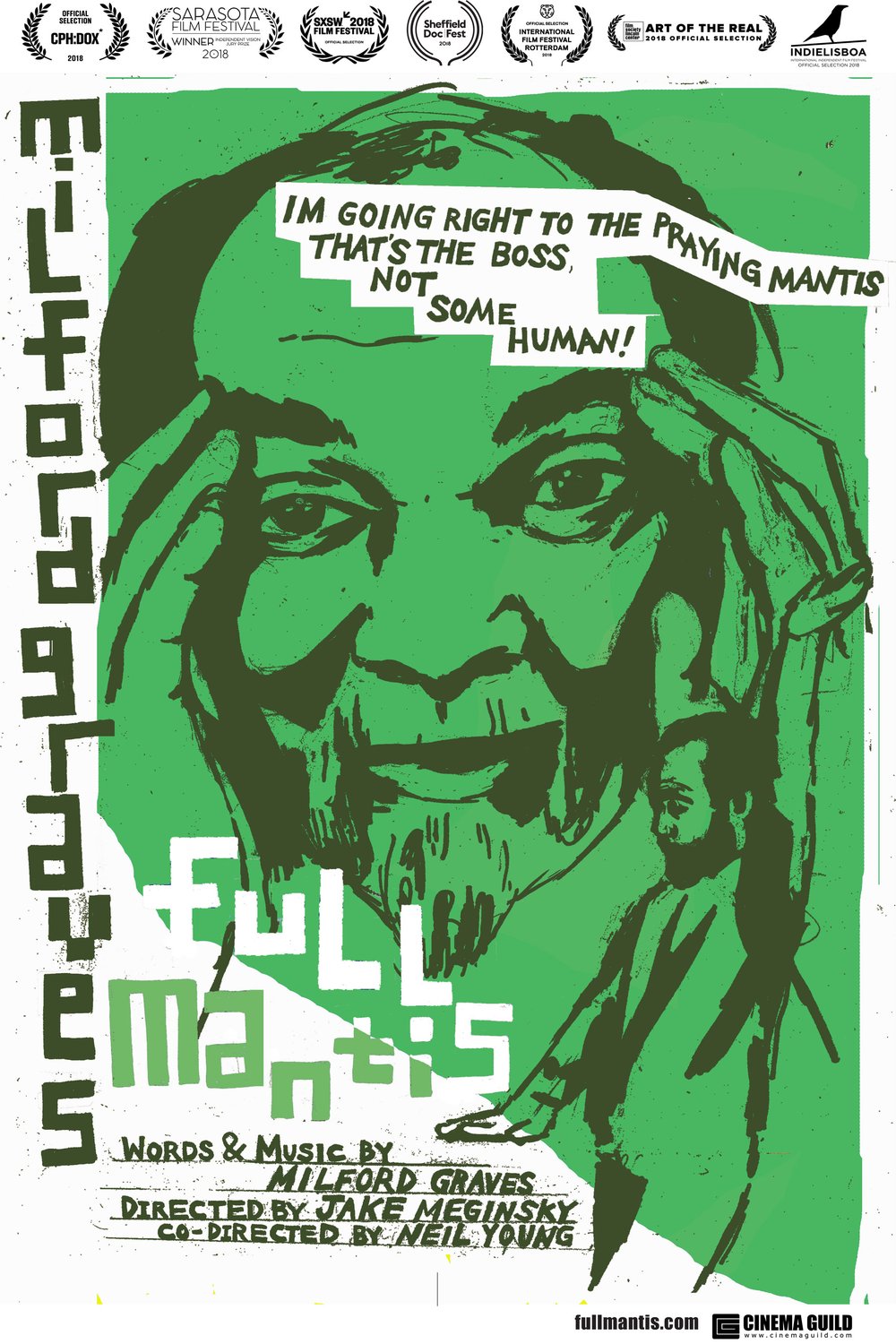 L'affiche du film Milford Graves Full Mantis