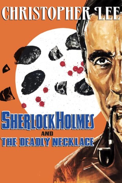 German poster of the movie Sherlock Holmes und das Halsband des Todes