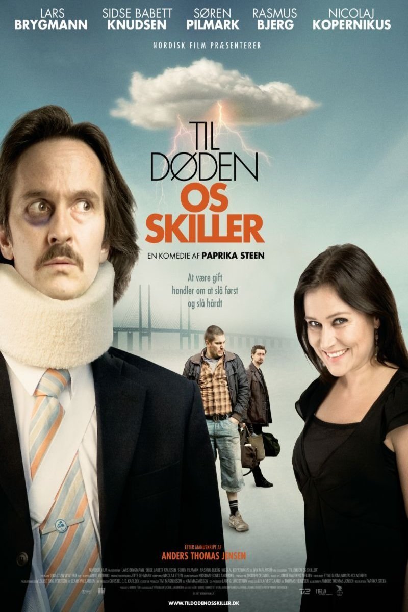 Danish poster of the movie Til døden os skiller