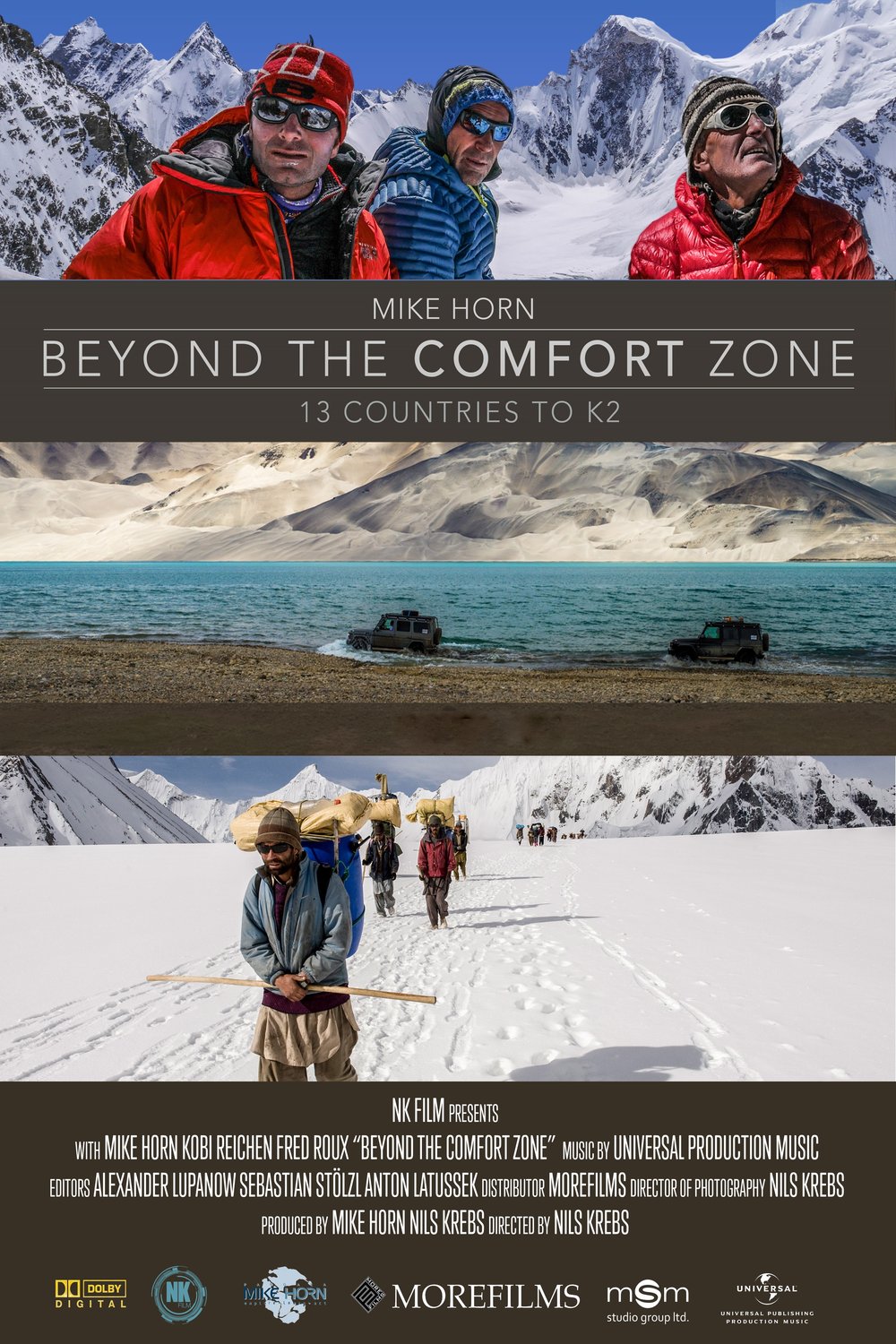 L'affiche du film Beyond the Comfort Zone - 13 Countries to K2