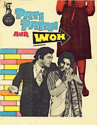 Hindi poster of the movie The Husband, Wife and Mistress