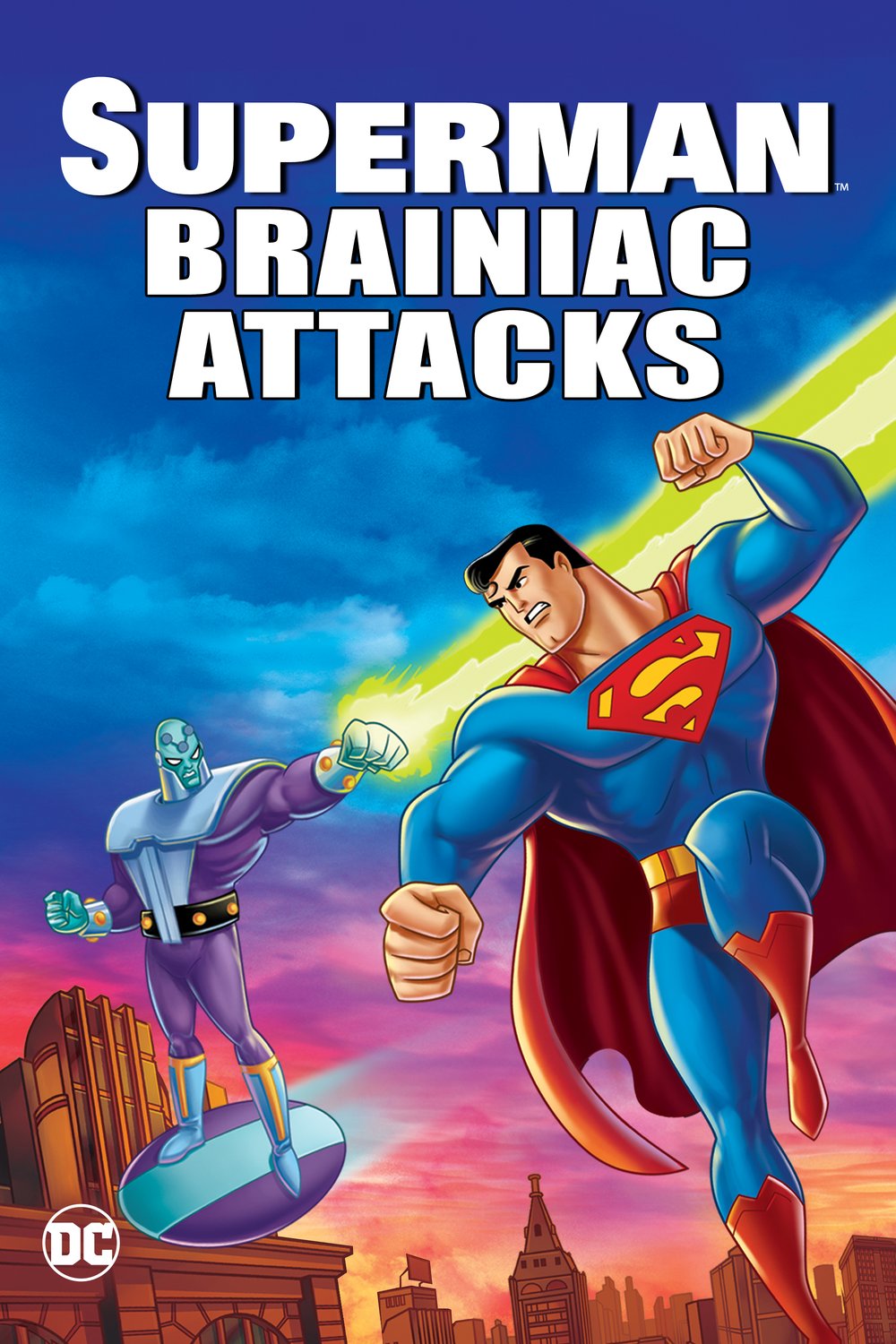 L'affiche du film Superman: Brainiac Attacks
