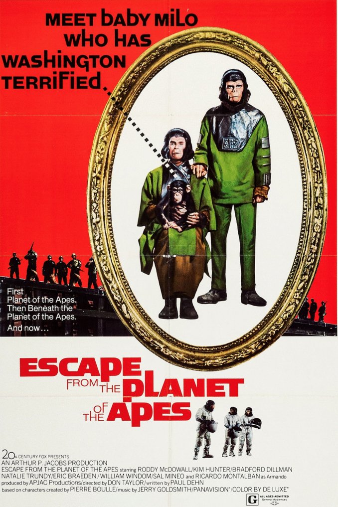 L'affiche du film Évadés de la planète des singes