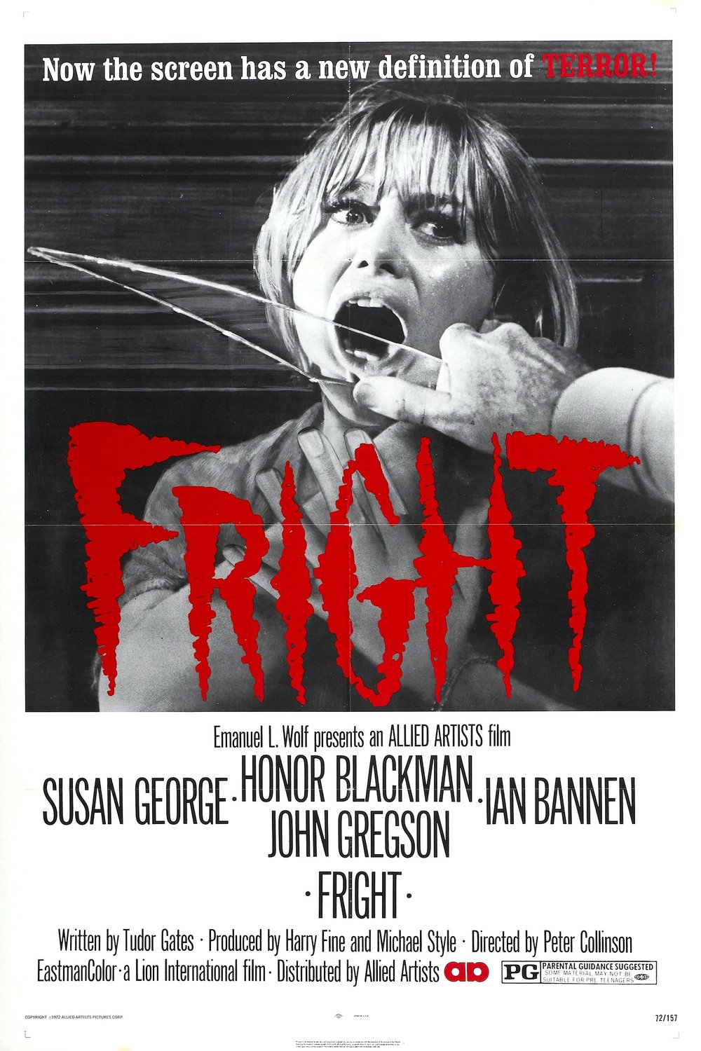 L'affiche du film Fright