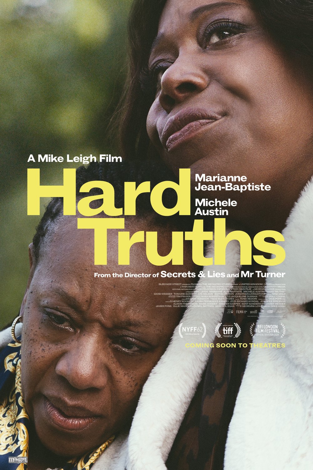 L'affiche du film Hard Truths [2024]