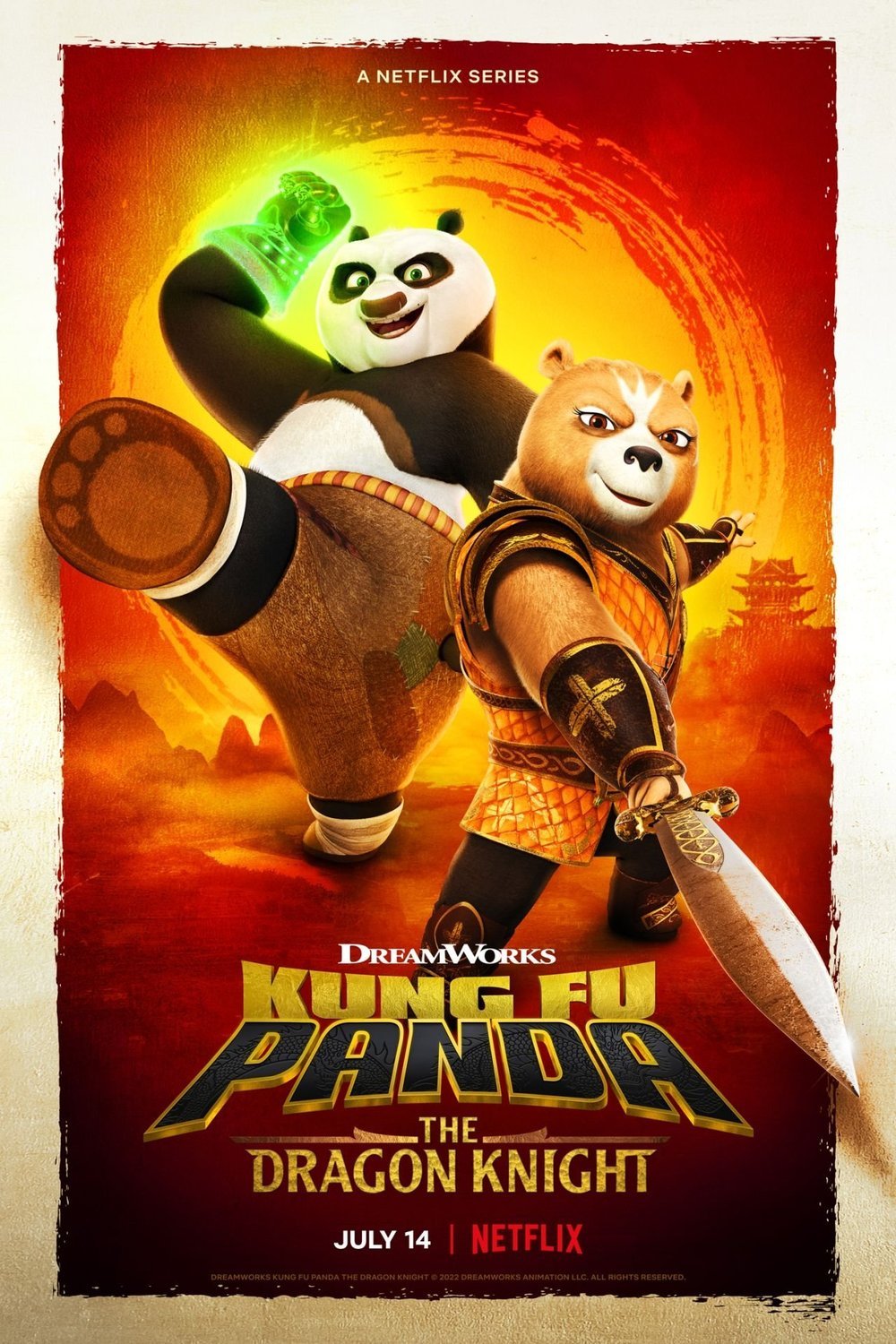 L'affiche du film Kung Fu Panda: The Dragon Knight