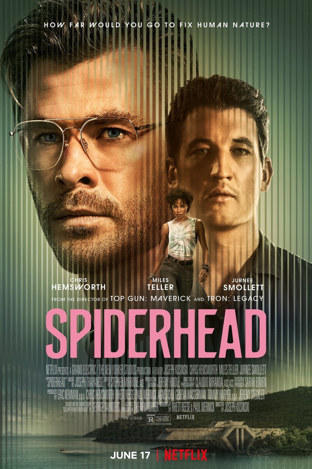 L'affiche du film Spiderhead [2022]