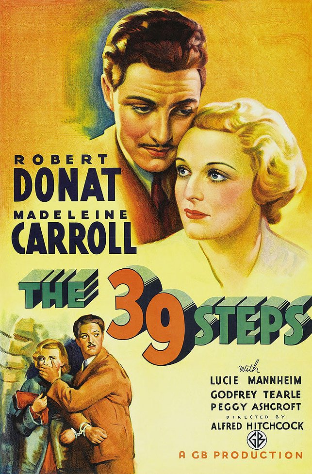 L'affiche du film The 39 Steps