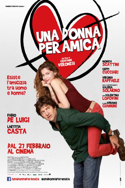 Italian poster of the movie Una donna per amica