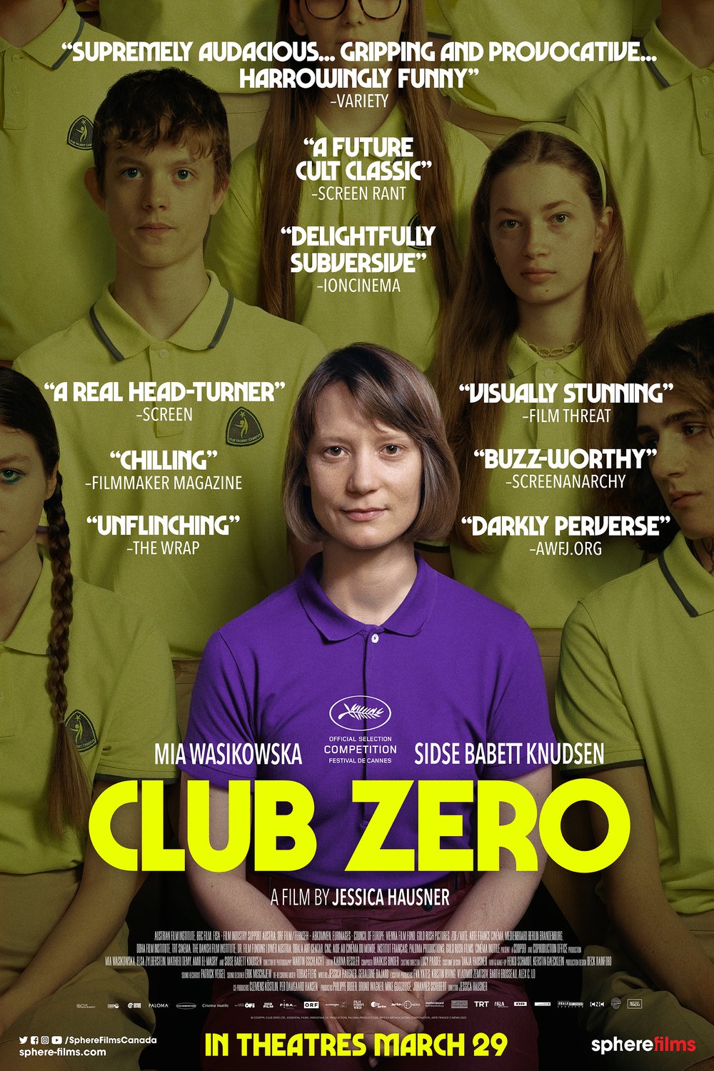 L'affiche du film Club Zero