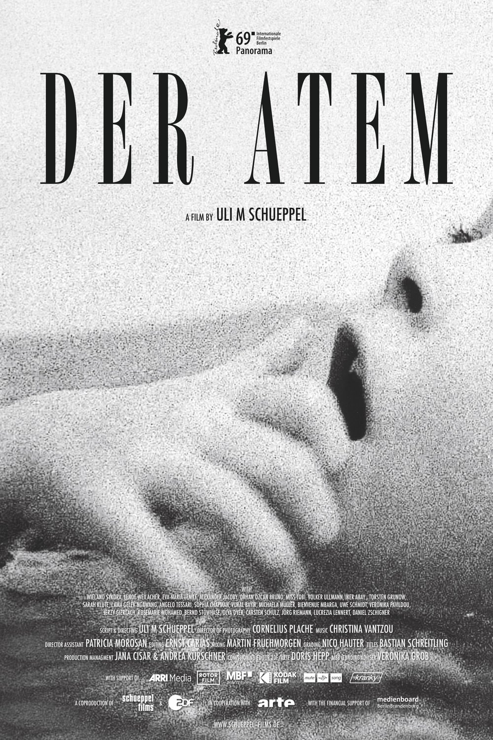German poster of the movie Der Atem