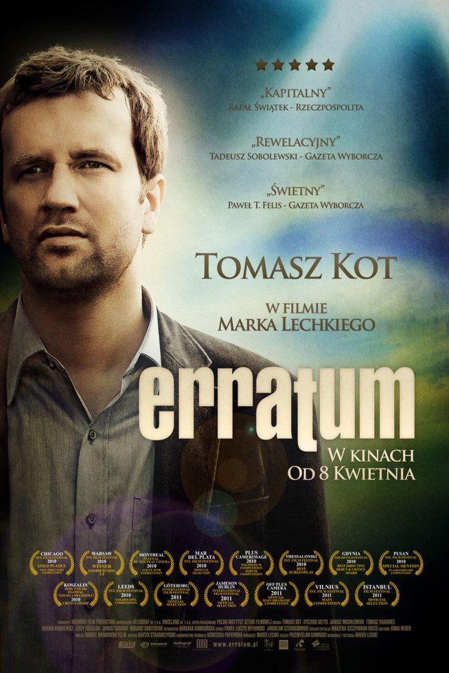 L'affiche originale du film Erratum en polonais