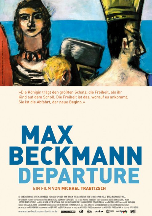 German poster of the movie Max Beckmann: Departure