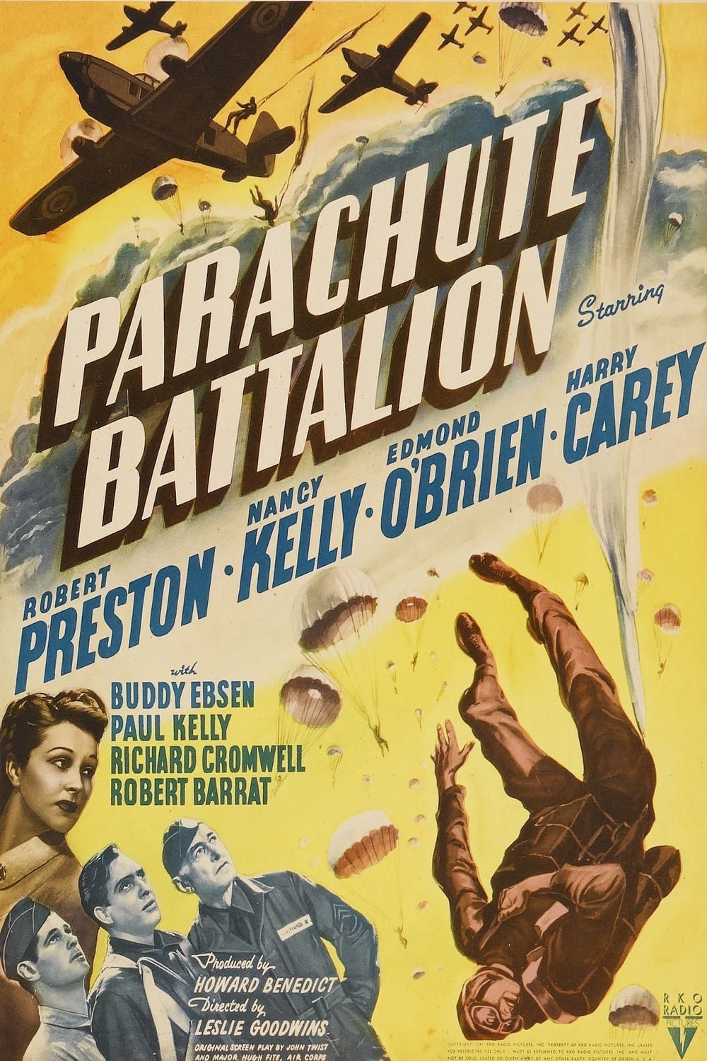 L'affiche du film Parachute Battalion