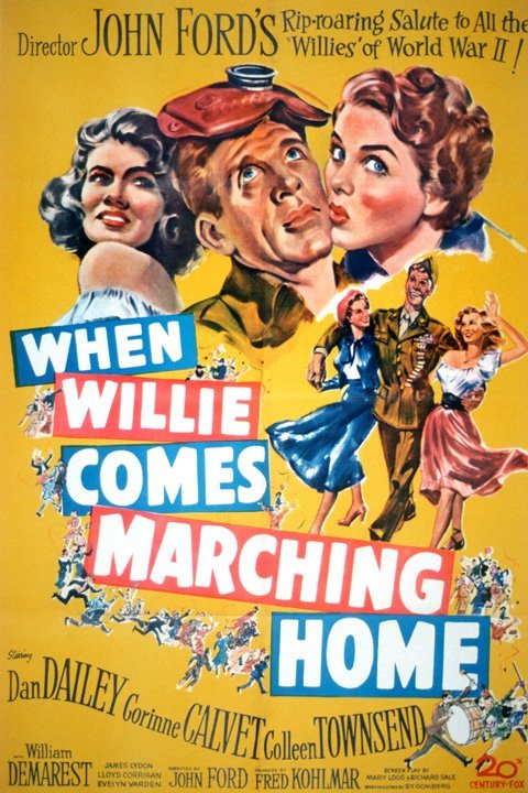 L'affiche du film When Willie Comes Marching Home