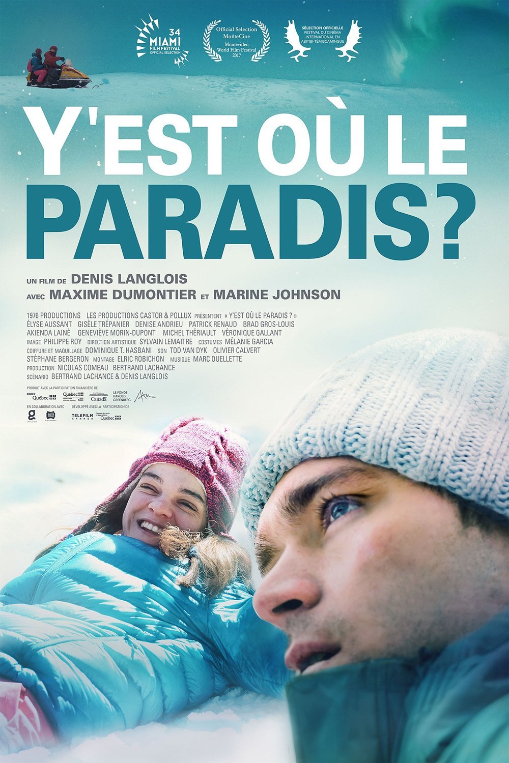 L'affiche du film Y'est où le paradis?