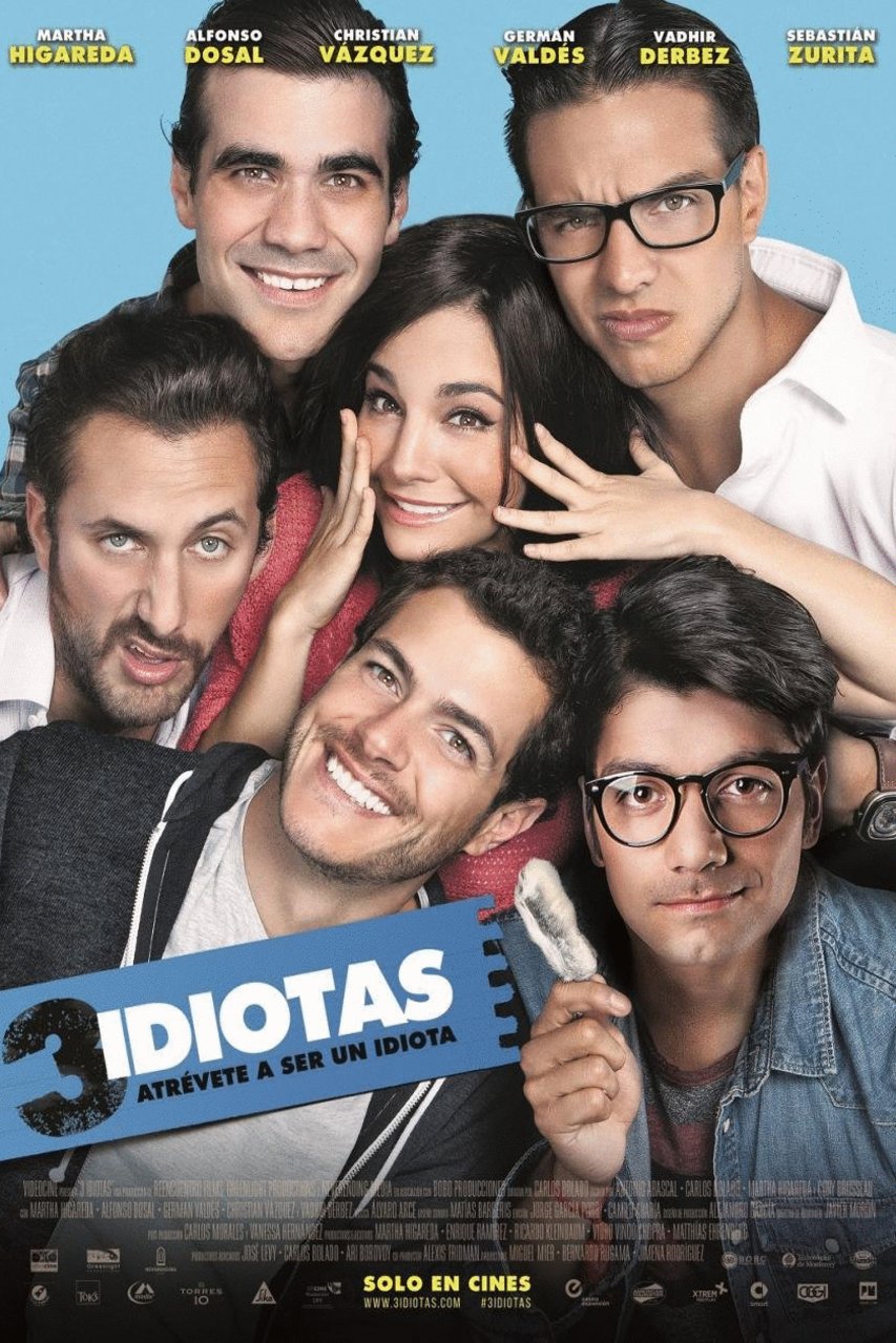 L'affiche originale du film 3 idiots en espagnol